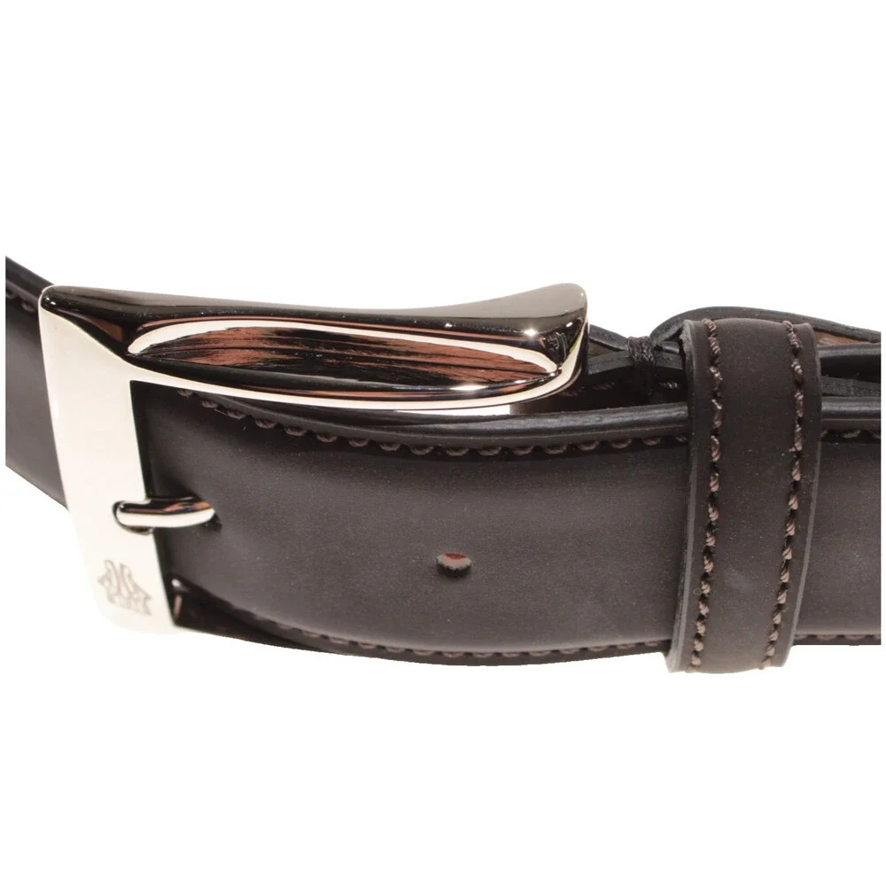 Di Bianco NWT Cut to Size Dress Belt In Solid Brown Leather One Size